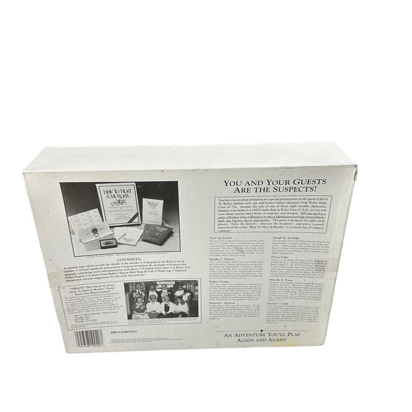 HOW TO HOST A MURDER Game THE CLASS OF '54 Vincent Price Murder Mystery Mint - Picture 7 of 11